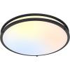 imageFlush Mount Ceiling Light Black 30W 4000Lm 5CCT Dimmable LED Ceiling Light Fixture 2700K3000K4000K5000K6500K Adjustable 10 Inch for Hallway Bedroom Bathroom Kitchen Closet Offices Set of 2Black