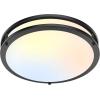 imageFlush Mount Ceiling Light Black 30W 4000Lm 5CCT Dimmable LED Ceiling Light Fixture 2700K3000K4000K5000K6500K Adjustable 10 Inch for Hallway Bedroom Bathroom Kitchen Closet Offices Set of 2Black