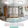 imageFlush Mount Ceiling Light Black 30W 4000Lm 5CCT Dimmable LED Ceiling Light Fixture 2700K3000K4000K5000K6500K Adjustable 10 Inch for Hallway Bedroom Bathroom Kitchen Closet Offices Set of 2Brushed Nickle