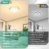 imageFlush Mount Ceiling Light Black 30W 4000Lm 5CCT Dimmable LED Ceiling Light Fixture 2700K3000K4000K5000K6500K Adjustable 10 Inch for Hallway Bedroom Bathroom Kitchen Closet Offices Set of 2Brushed Gold