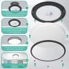 imageFlush Mount Ceiling Light Black 30W 4000Lm 5CCT Dimmable LED Ceiling Light Fixture 2700K3000K4000K5000K6500K Adjustable 10 Inch for Hallway Bedroom Bathroom Kitchen Closet Offices Set of 2Black