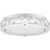 imageCrystal Chandeliers Flush Mount LED Ceiling Light Fixture 5000K Daylight White Super Bright 1980LM 11Inch Dimmable Farmhouse Kitchen Light Modern Ceiling Lamp for Bedroom Bathroom Nursery13 inch