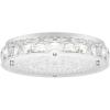 imageCrystal Chandeliers Flush Mount LED Ceiling Light Fixture 5000K Daylight White Super Bright 1980LM 11Inch Dimmable Farmhouse Kitchen Light Modern Ceiling Lamp for Bedroom Bathroom Nursery188 inch