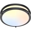 imageFlush Mount Ceiling Light Black 30W 4000Lm 5CCT Dimmable LED Ceiling Light Fixture 2700K3000K4000K5000K6500K Adjustable 10 Inch for Hallway Bedroom Bathroom Kitchen Closet Offices Set of 2Black