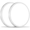 image12Inch LED Flush Mount Ceiling Light Fixture 28W 3200Lm Dimmable Modern Recessed Ceiling Lamp 5000K Daylight White Round Low Profile Ceiling Light for Kitchen Closet Bedroom Hallway Laundry 1PackWhite