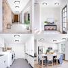 image12Inch LED Flush Mount Ceiling Light Fixture 28W 3200Lm Dimmable Modern Recessed Ceiling Lamp 5000K Daylight White Round Low Profile Ceiling Light for Kitchen Closet Bedroom Hallway Laundry 1PackBlack