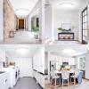 image12Inch LED Flush Mount Ceiling Light Fixture 28W 3200Lm Dimmable Modern Recessed Ceiling Lamp 5000K Daylight White Round Low Profile Ceiling Light for Kitchen Closet Bedroom Hallway Laundry 1PackWhite