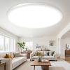 image12Inch LED Flush Mount Ceiling Light Fixture 28W 3200Lm Dimmable Modern Recessed Ceiling Lamp 5000K Daylight White Round Low Profile Ceiling Light for Kitchen Closet Bedroom Hallway Laundry 1PackWhiteDimmable