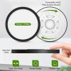 image12Inch LED Flush Mount Ceiling Light Fixture 28W 3200Lm Dimmable Modern Recessed Ceiling Lamp 5000K Daylight White Round Low Profile Ceiling Light for Kitchen Closet Bedroom Hallway Laundry 1PackBlackDimmable