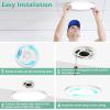 image12Inch LED Flush Mount Ceiling Light Fixture 28W 3200Lm Dimmable Modern Recessed Ceiling Lamp 5000K Daylight White Round Low Profile Ceiling Light for Kitchen Closet Bedroom Hallway Laundry 1PackWhite