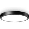 image12Inch LED Flush Mount Ceiling Light Fixture 28W 3200Lm Dimmable Modern Recessed Ceiling Lamp 5000K Daylight White Round Low Profile Ceiling Light for Kitchen Closet Bedroom Hallway Laundry 1PackBlackDimmable