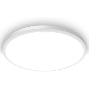 image12Inch LED Flush Mount Ceiling Light Fixture 28W 3200Lm Dimmable Modern Recessed Ceiling Lamp 5000K Daylight White Round Low Profile Ceiling Light for Kitchen Closet Bedroom Hallway Laundry 1PackWhiteDimmable