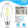 image:imageBrightever 8Pack Vintage LED Edison Bulbs 60W Equivalent 6W ST58 5000K Daylight White Antique LED Filament Bulbs E26 Medium Base Clear Glass Style for Home and Commercial Nondimmable
