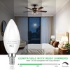 image:imageBrightever E12 LED Candelabra Light Bulbs 60W Equivalent Light Bulbs Dimmable 6W LED Chandelier Bulbs 5000K Daylight White 600Lm C37 Small Base Light Bulbs for Ceiling Fan Pendant Lights 12Pack4000k Daylight White