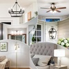 image:imageBrightever E12 LED Candelabra Light Bulbs 60W Equivalent Light Bulbs Dimmable 6W LED Chandelier Bulbs 5000K Daylight White 600Lm C37 Small Base Light Bulbs for Ceiling Fan Pendant Lights 12Pack4000k Daylight White
