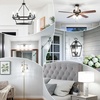 image:imageBrightever E12 LED Candelabra Light Bulbs 60W Equivalent Light Bulbs Dimmable 6W LED Chandelier Bulbs 5000K Daylight White 600Lm C37 Small Base Light Bulbs for Ceiling Fan Pendant Lights 12Pack5000k Warm White