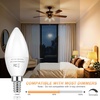 image:imageBrightever E12 LED Candelabra Light Bulbs 60W Equivalent Light Bulbs Dimmable 6W LED Chandelier Bulbs 5000K Daylight White 600Lm C37 Small Base Light Bulbs for Ceiling Fan Pendant Lights 12Pack2700k Warm White