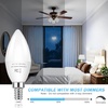 image:imageBrightever E12 LED Candelabra Light Bulbs 60W Equivalent Light Bulbs Dimmable 6W LED Chandelier Bulbs 5000K Daylight White 600Lm C37 Small Base Light Bulbs for Ceiling Fan Pendant Lights 12Pack5000k Daylight White