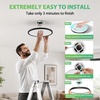 image:image4 Packs 12 Inch LED Flush Mount Ceiling Light Fixture  24W 3200LM 063 UltraSlim Dimmable 5CCT 2700K6500K Selectable LED Ceiling Light Flush Mount for Bedroom Kitchen BlackBlack