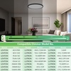 image:image4 Packs 12 Inch LED Flush Mount Ceiling Light Fixture  24W 3200LM 063 UltraSlim Dimmable 5CCT 2700K6500K Selectable LED Ceiling Light Flush Mount for Bedroom Kitchen BlackBlack