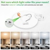 image:image4 Packs 12 Inch LED Flush Mount Ceiling Light Fixture  24W 3200LM 063 UltraSlim Dimmable 5CCT 2700K6500K Selectable LED Ceiling Light Flush Mount for Bedroom Kitchen BlackWhite