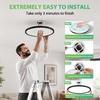 image:image4 Packs 12 Inch LED Flush Mount Ceiling Light Fixture  24W 3200LM 063 UltraSlim Dimmable 5CCT 2700K6500K Selectable LED Ceiling Light Flush Mount for Bedroom Kitchen BlackBlack