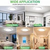 image:image4 Packs 12 Inch LED Flush Mount Ceiling Light Fixture  24W 3200LM 063 UltraSlim Dimmable 5CCT 2700K6500K Selectable LED Ceiling Light Flush Mount for Bedroom Kitchen BlackWhite