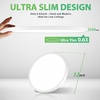 image:image4 Packs 12 Inch LED Flush Mount Ceiling Light Fixture  24W 3200LM 063 UltraSlim Dimmable 5CCT 2700K6500K Selectable LED Ceiling Light Flush Mount for Bedroom Kitchen BlackWhite
