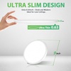 image:image4 Packs 12 Inch LED Flush Mount Ceiling Light Fixture  24W 3200LM 063 UltraSlim Dimmable 5CCT 2700K6500K Selectable LED Ceiling Light Flush Mount for Bedroom Kitchen BlackWhite