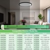 image:image4 Packs 12 Inch LED Flush Mount Ceiling Light Fixture  24W 3200LM 063 UltraSlim Dimmable 5CCT 2700K6500K Selectable LED Ceiling Light Flush Mount for Bedroom Kitchen BlackBlack