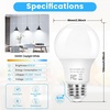 image:imageBrightever A19 Dimmable LED Light Bulb E26 Led Bulb 60 Watt Equivalent Energy Efficient 9W Soft White 2700K 800 Lumens Lightbulbs for Bedroom Living Room Home Office Lamp 4Pack5000k Daylight White