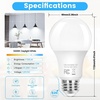 image:imageBrightever A19 Dimmable LED Light Bulb E26 Led Bulb 60 Watt Equivalent Energy Efficient 9W Soft White 2700K 800 Lumens Lightbulbs for Bedroom Living Room Home Office Lamp 4Pack5000k Daylight White