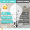 image:imageBrightever A19 Dimmable LED Light Bulb E26 Led Bulb 60 Watt Equivalent Energy Efficient 9W Soft White 2700K 800 Lumens Lightbulbs for Bedroom Living Room Home Office Lamp 4Pack4000k Neutral White