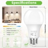 image:imageBrightever A19 Dimmable LED Light Bulb E26 Led Bulb 60 Watt Equivalent Energy Efficient 9W Soft White 2700K 800 Lumens Lightbulbs for Bedroom Living Room Home Office Lamp 4Pack3000k Soft White