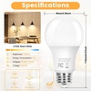 image:imageBrightever A19 Dimmable LED Light Bulb E26 Led Bulb 60 Watt Equivalent Energy Efficient 9W Soft White 2700K 800 Lumens Lightbulbs for Bedroom Living Room Home Office Lamp 4Pack2700k Warm White