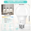 image:imageBrightever A19 Dimmable LED Light Bulb E26 Led Bulb 60 Watt Equivalent Energy Efficient 9W Soft White 2700K 800 Lumens Lightbulbs for Bedroom Living Room Home Office Lamp 4Pack4000k Neutral White