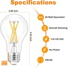 image:imageBrightever A19 Vintage LED Edison Light Bulb 8W E26 Bulbs 2700K Warm White2700k Warm White