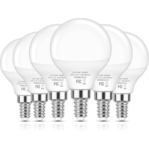image:imageBrightever 6W A15 E12 LED Light Bulbs Dimmable 60W Equivalent3000k Soft White