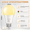 image:imageBrightever 14W A19 Dimmable LED Light Bulbs 100 Watt Equivalent E26 Base2700k Warm White